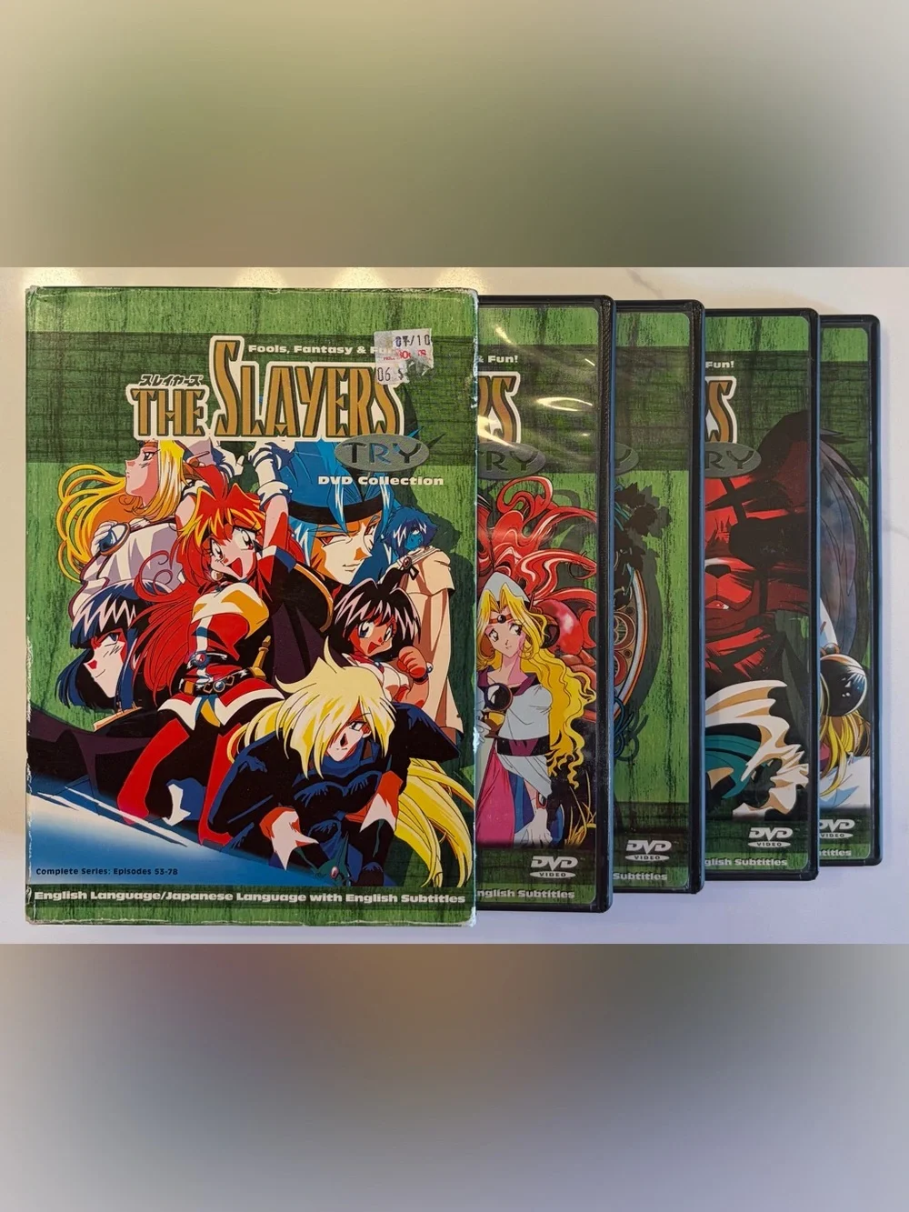 The Slayers TRY DVD Collection - English Japanese Subtitles (READ DESCRIPTION)